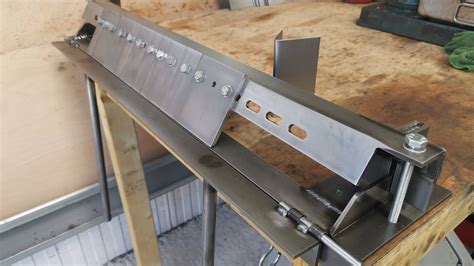 sheet metal box brake plans|homemade sheet metal press brake.